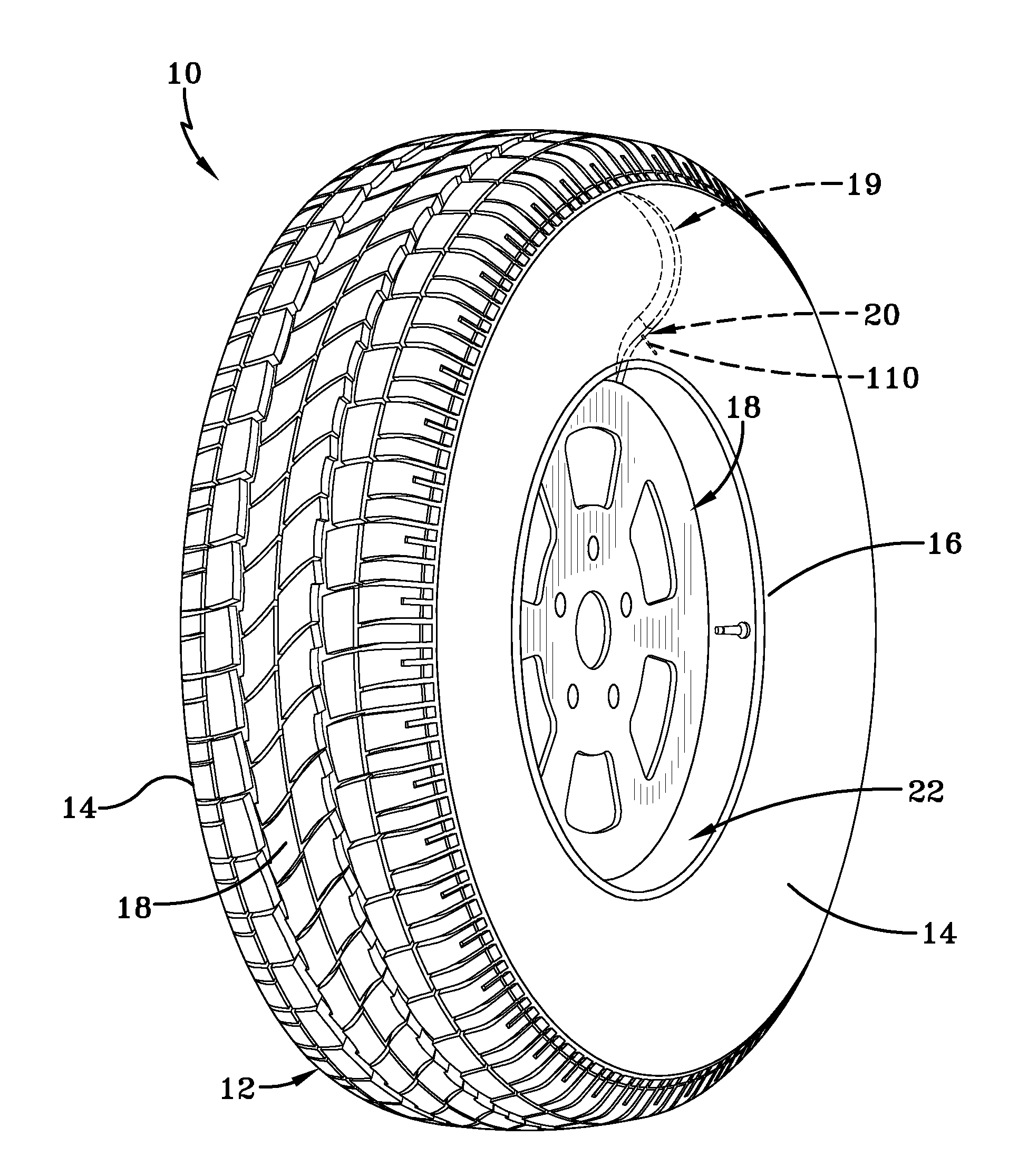 Pump and actuator assembly for a self-inflating tire