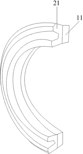 Piston sealing piece manufacturing process and piston sealing piece