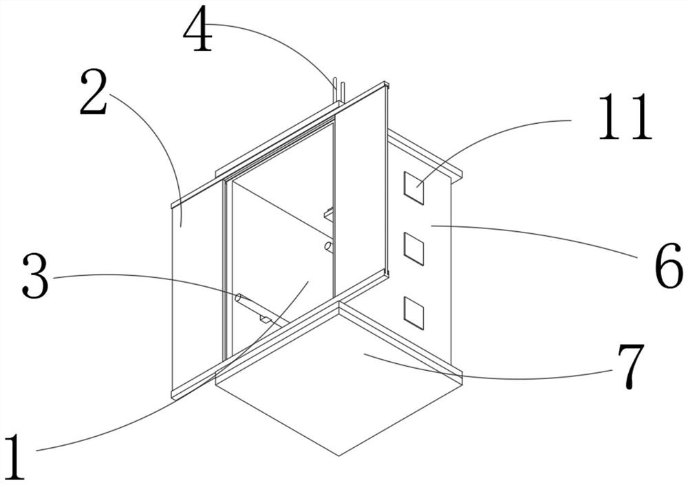 Lifting type elevator with good safety protection performance