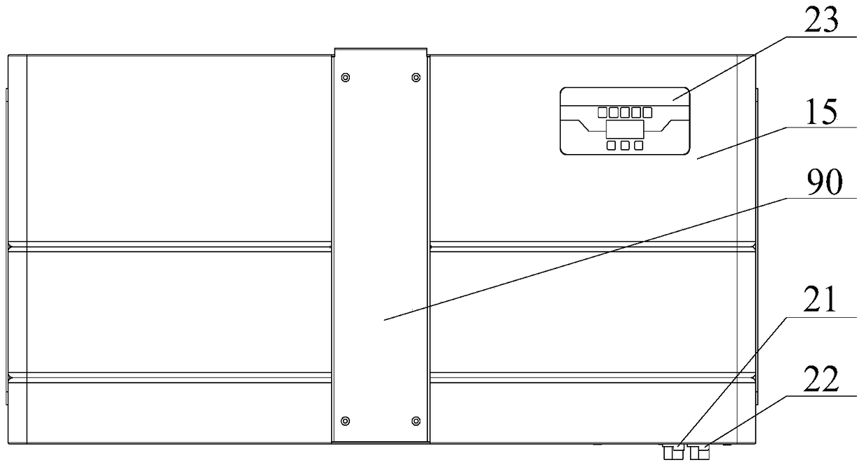 Rack air conditioner without condensate discharge