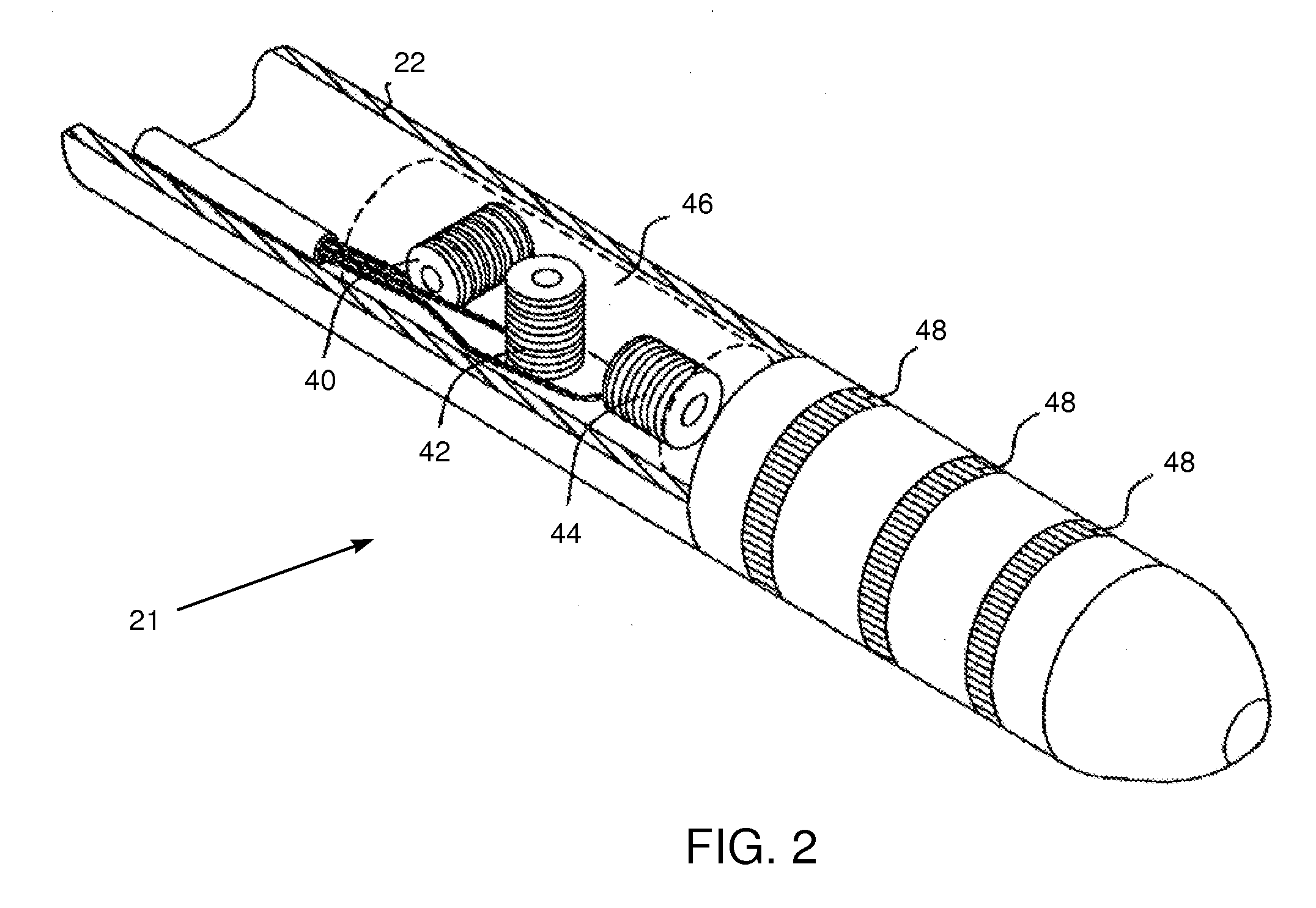 Compensation for magnetic disturbance due to fluoroscope