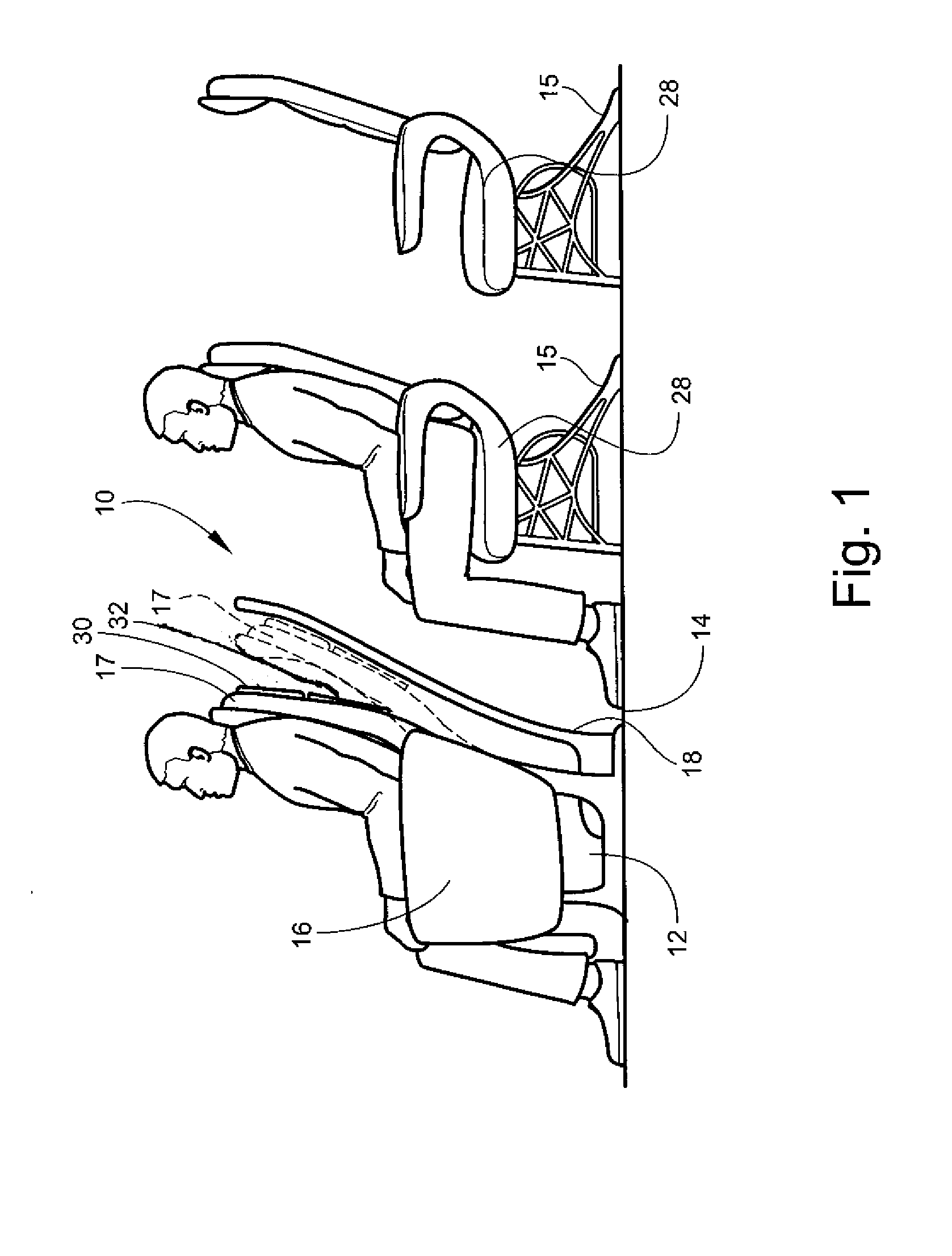 Class divider for aircraft cabin