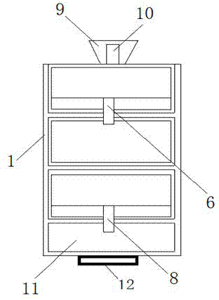 Rapeseed screening device