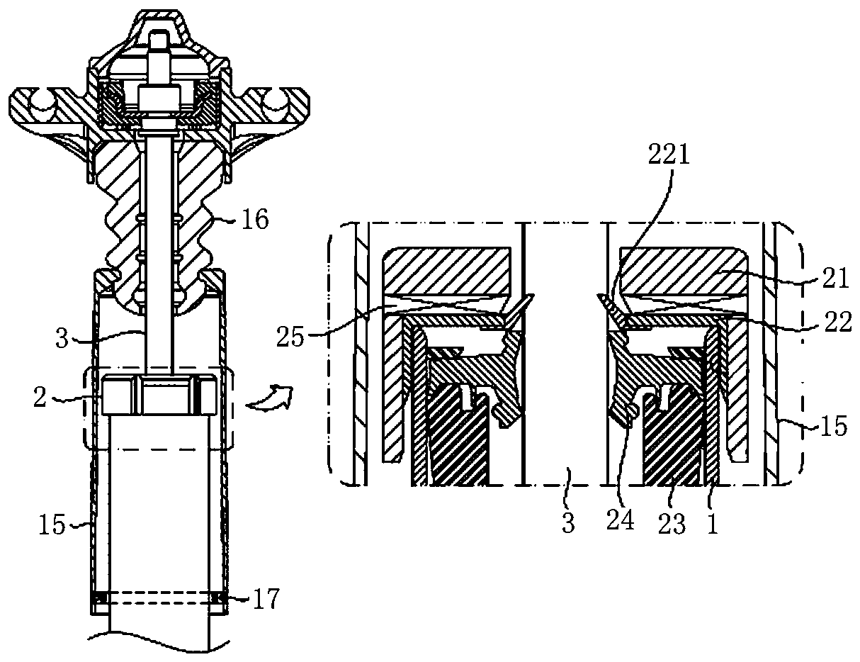 Shock absorber with locking type vehicle-used hydraulic jacking rod