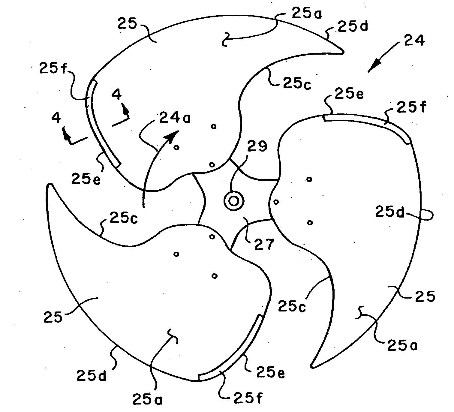 Fan with reduced noise generation