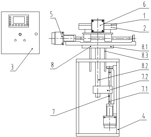 Numerical-control working platform for precision casting sprue grinding