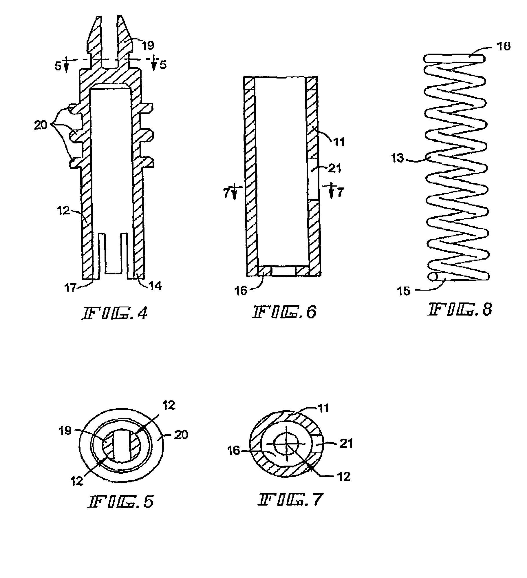 Spring loaded spacer