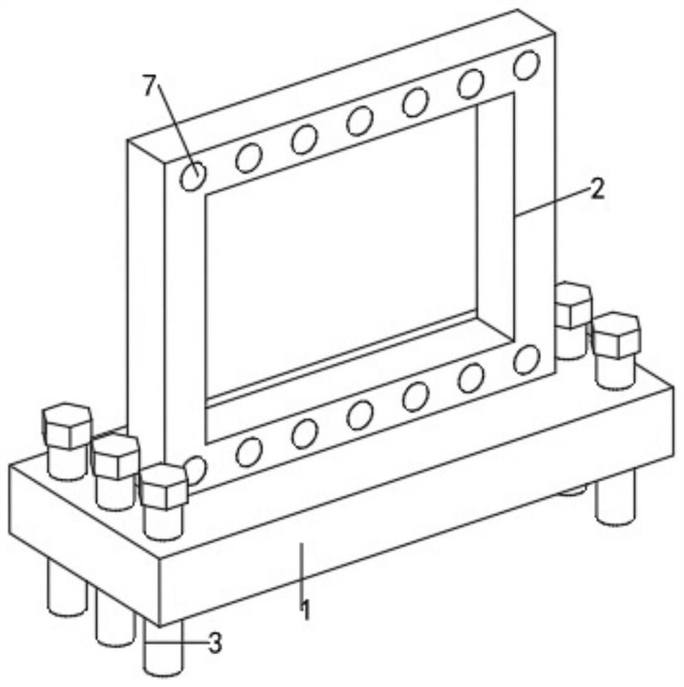 Windproof and dustproof net building structure convenient to disassemble and assemble for building construction