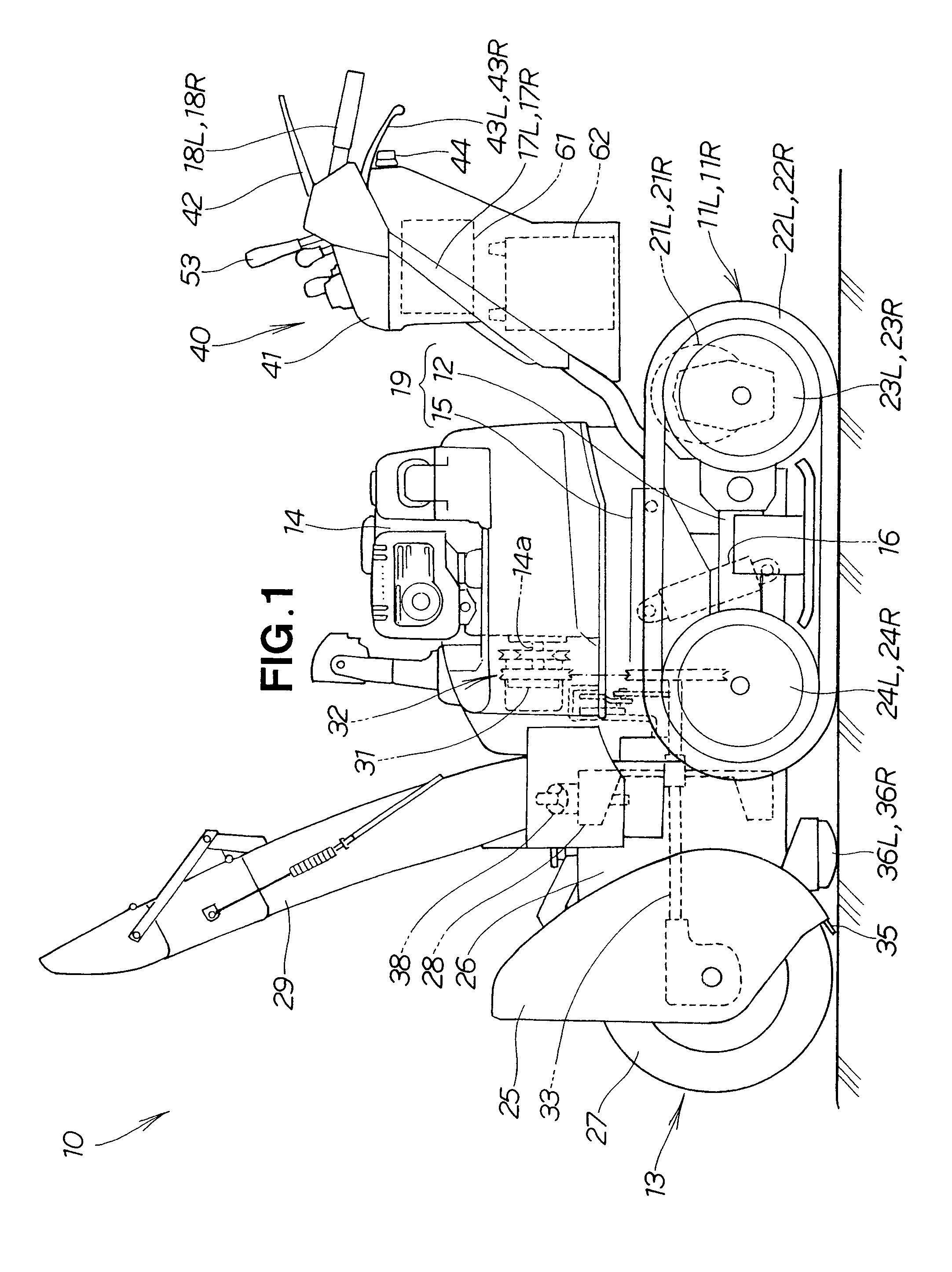 Self-propelled snow remover