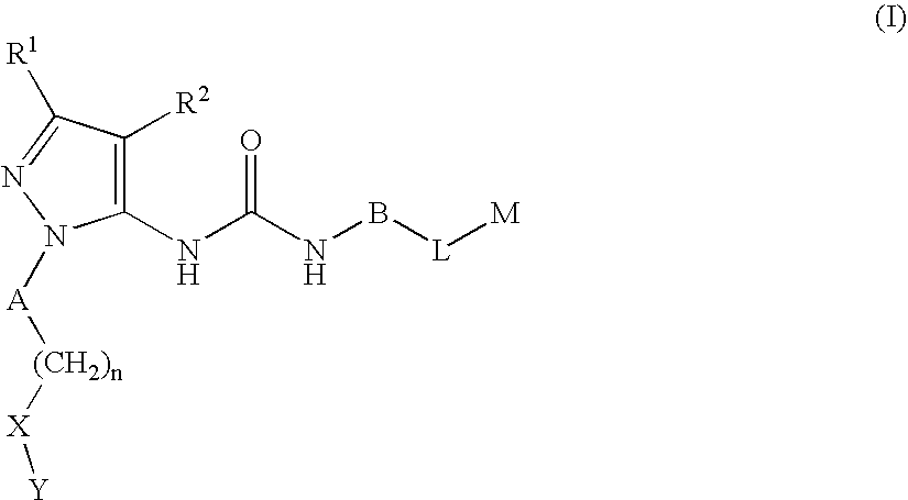 Substituted pyrazolyl urea derivatives useful in the treatment of cancer