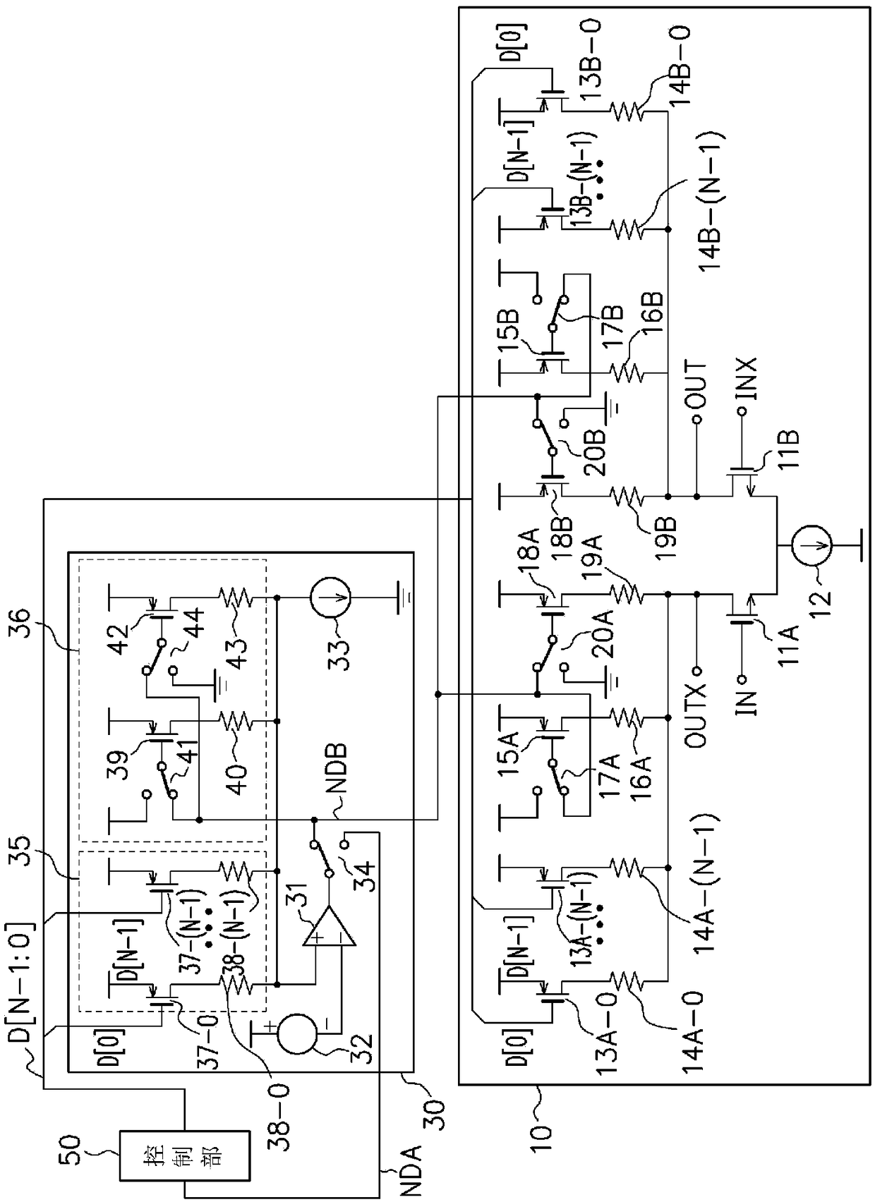 Amplifying circuit, reception circuit, and semiconductor integrated circuit