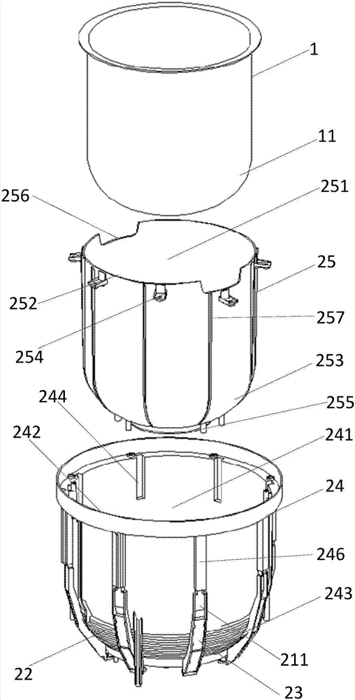 Electric cooker with fresh-keeping and refrigerating functions