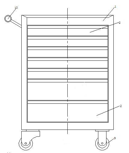 Tool kit with mutually-locked drawer