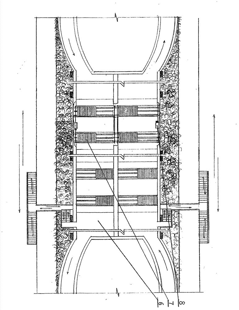 Urban road overhead garden-type electrombile parking space parking building