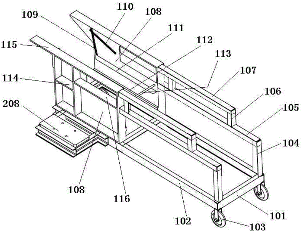 Movable wholly-feeding banana stem comprehensive utilizing machine