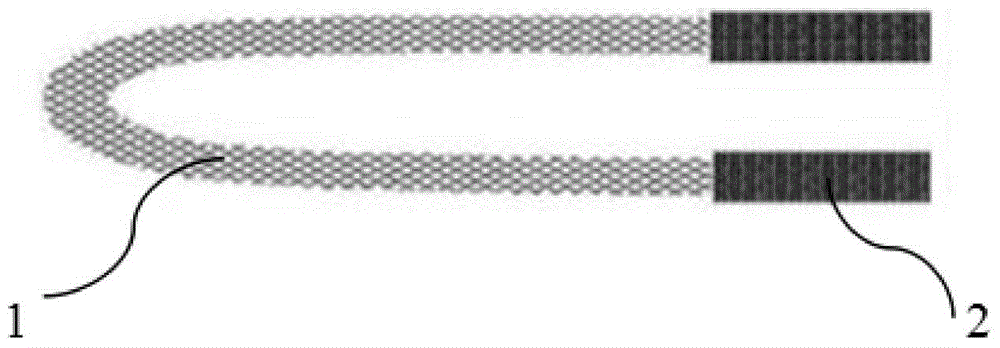 Noctilucent coated rope end and production method thereof