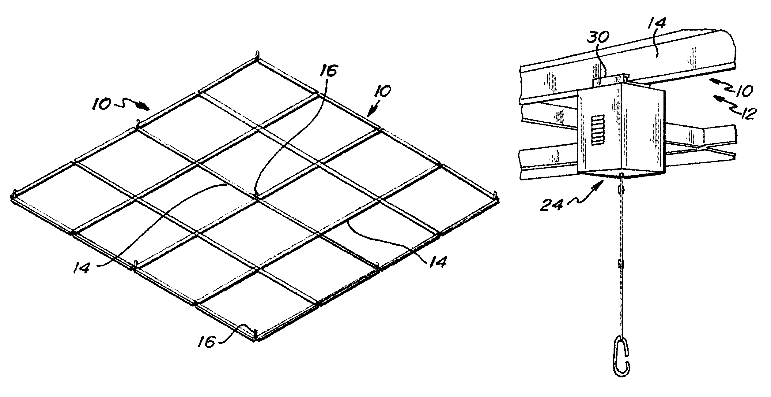 Hanging display system