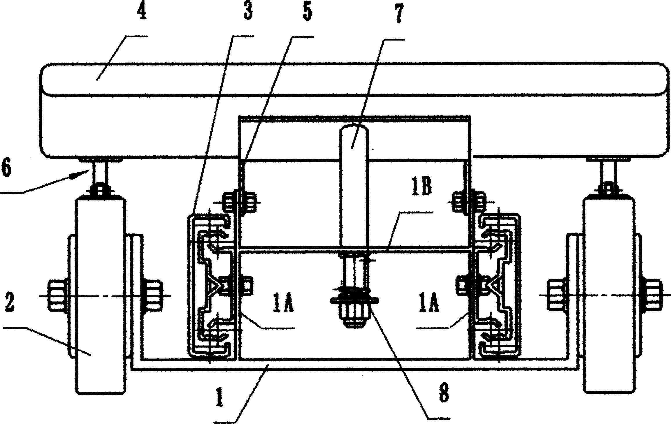 Self-walking scooter with contractable body