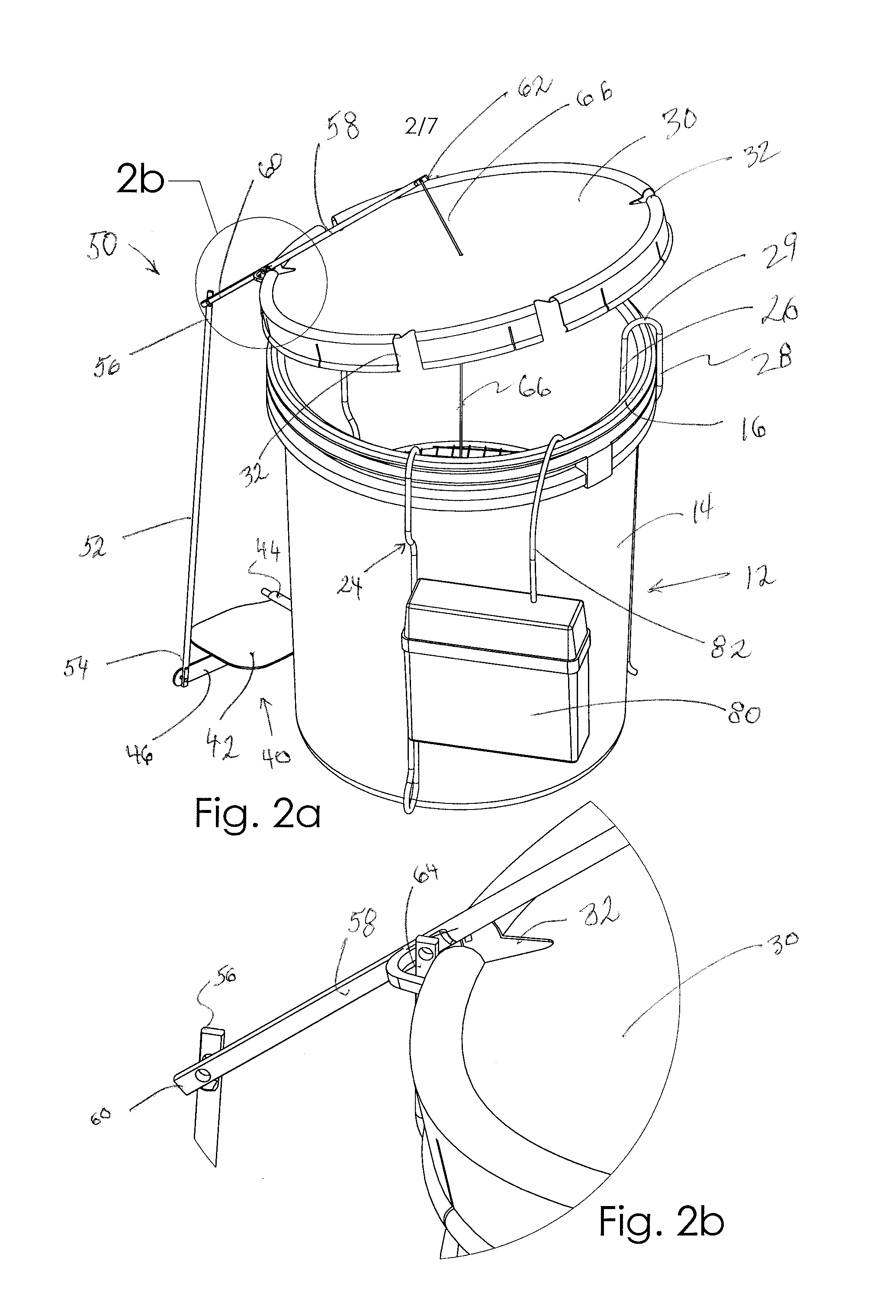 Hands-Free Bait Storage and Retrieval Apparatus