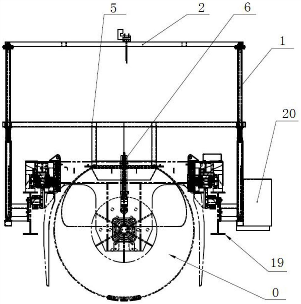 Automatic torpedo ladle cleaning device and cleaning method