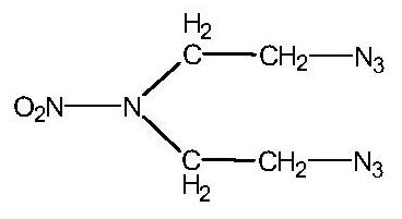 A method for determining the moisture content of 1,5-diazido-3-nitro-3-azopentane by proton nuclear magnetic resonance