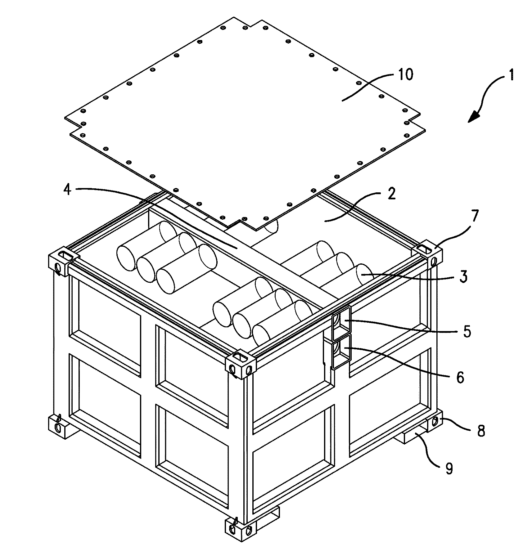 Waste container for collecting hazardous material