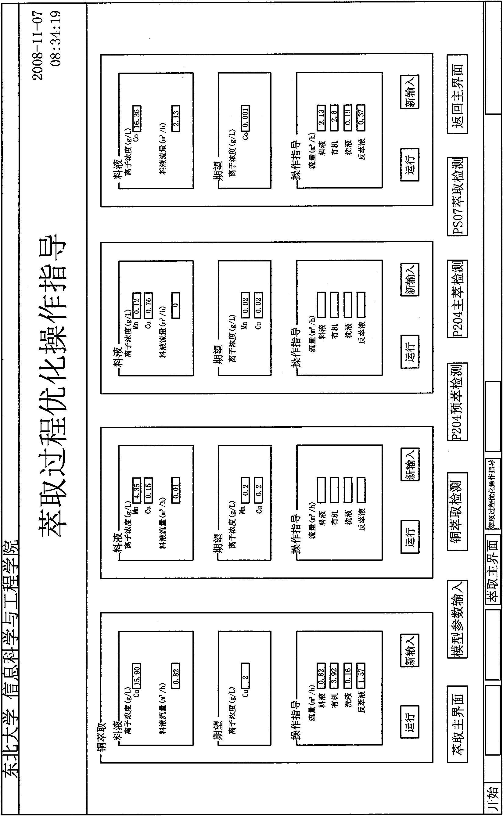 Method for component content prediction and optimization operation in wet-process metallurgic extraction process