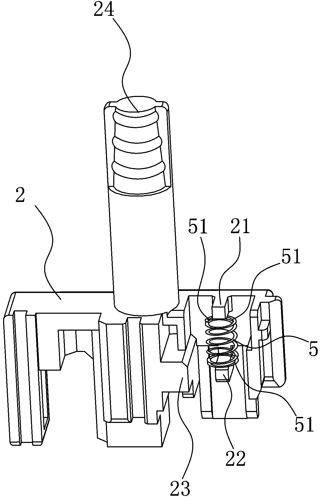 A kind of speed regulating switch with sudden jump function