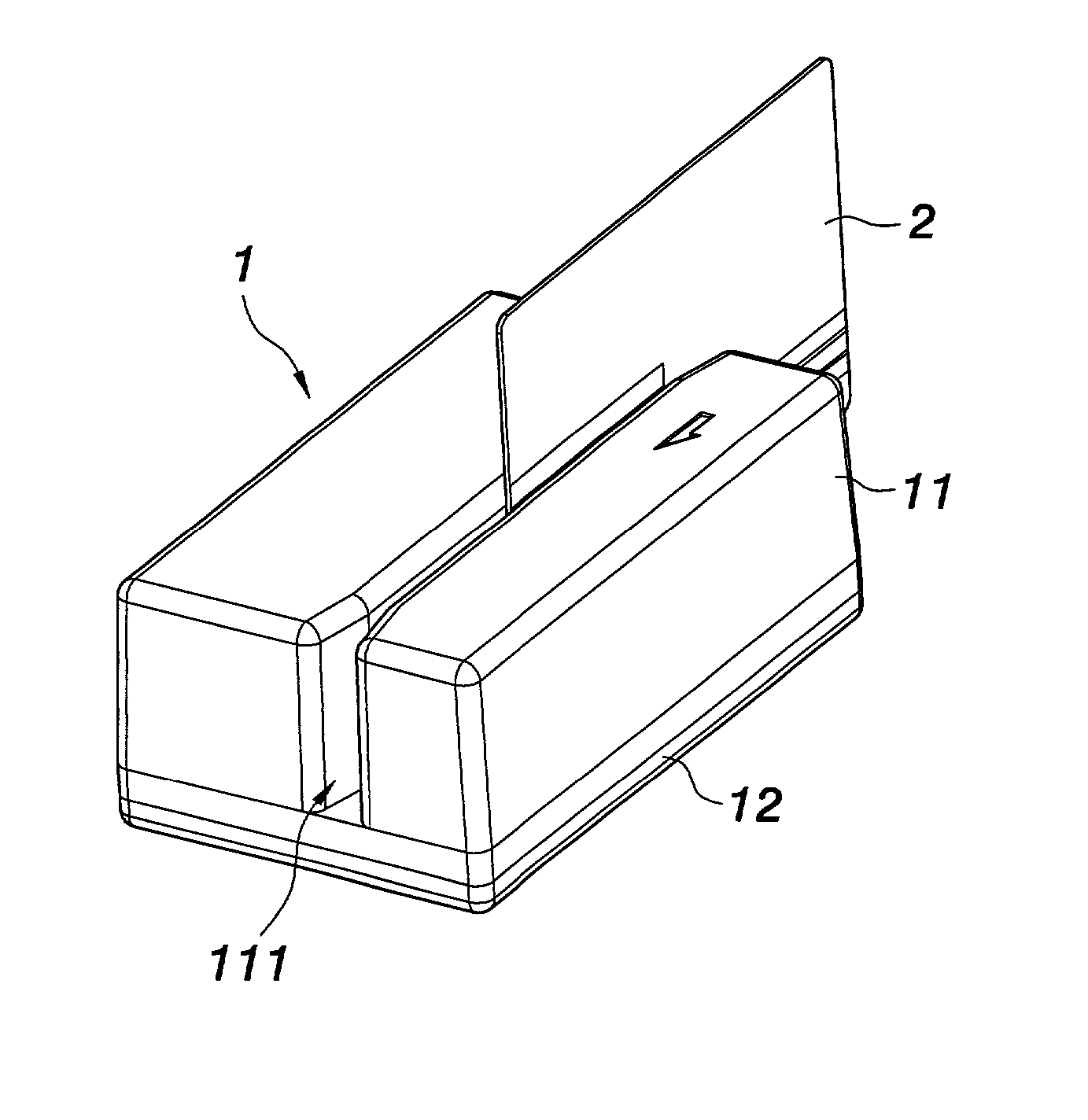 Waterproof structure for card machine