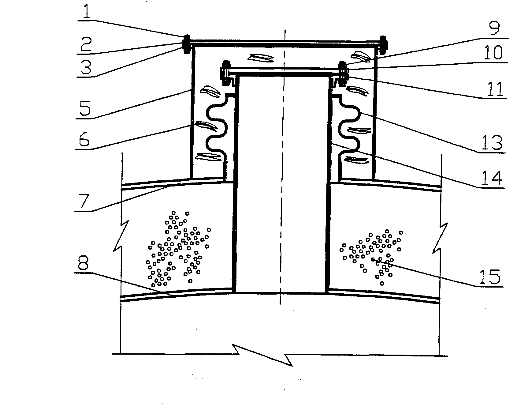 Manhole structure of inner container and outer container of low-temperature heat-insulation container