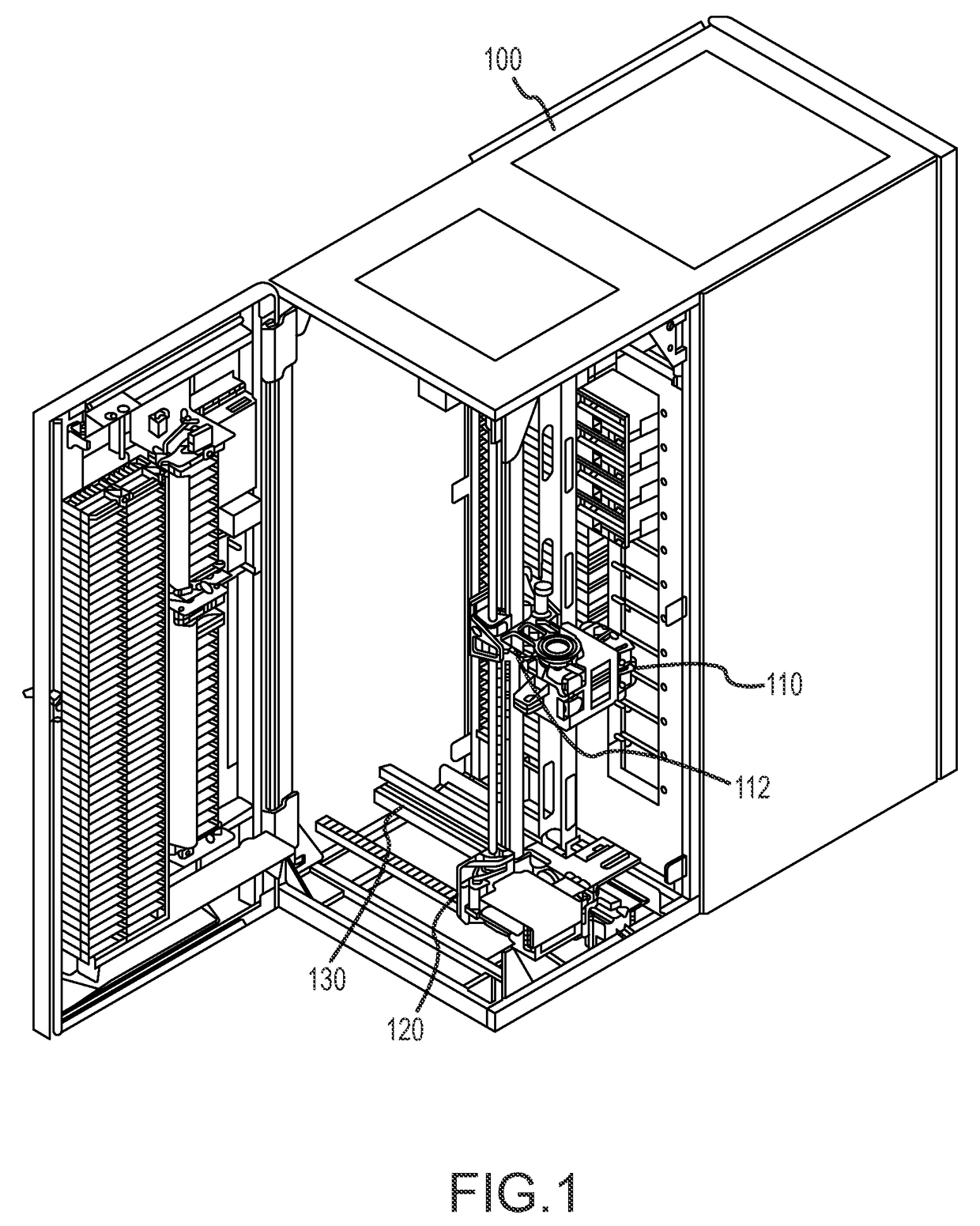 Alignment of tape cartridge accessor