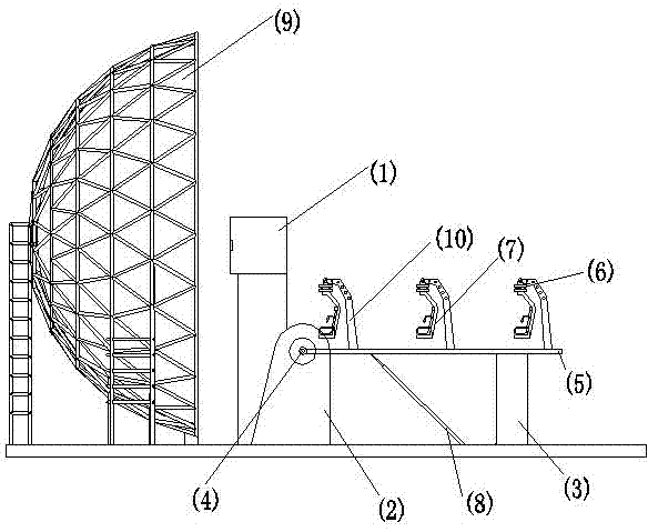 Flying cinema device