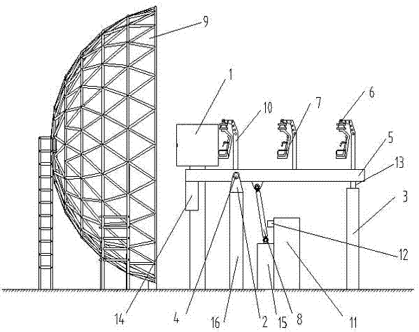 Flying cinema device