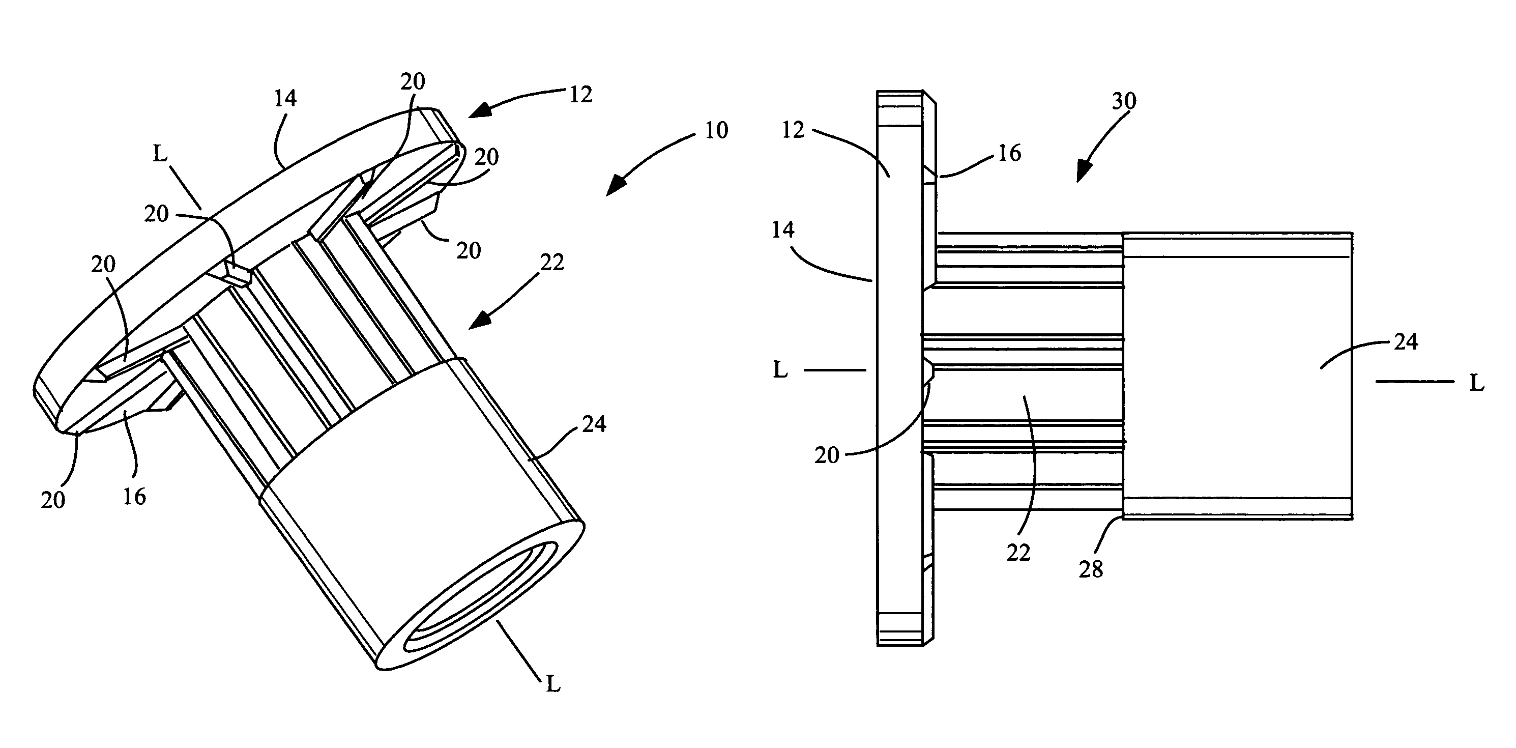 Spin resistant threaded insert