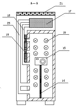 Testing device for whole process of fabric moisture transmission