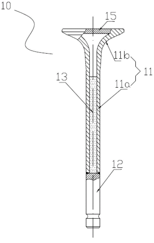 Hollow sodium filled valve based on cross wedge rolled billet