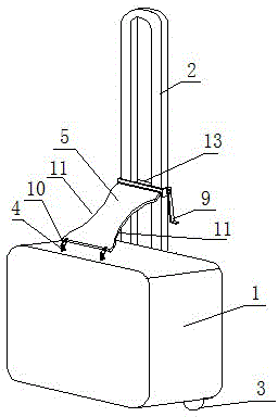 Square integrated travelling suitcase with supporting seat