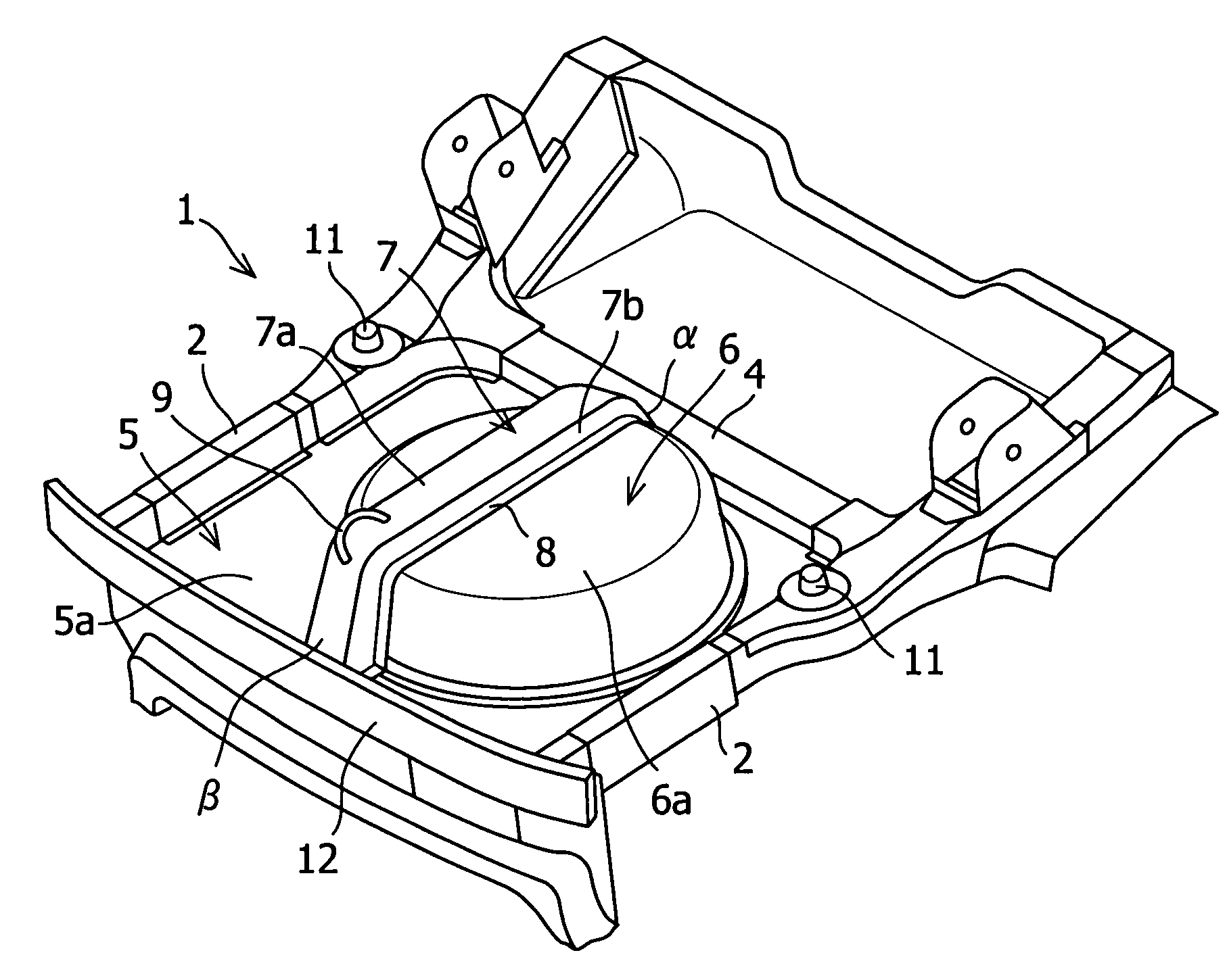 Vehicle body rear structure of automobile