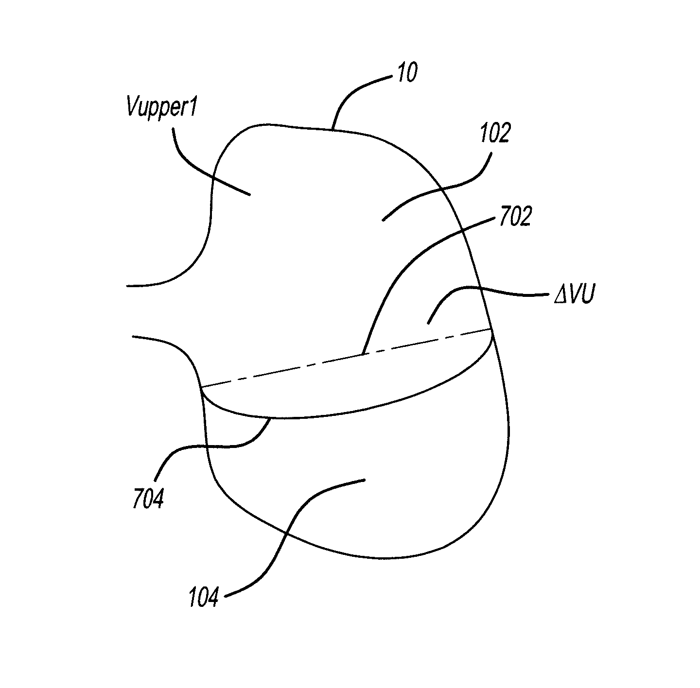 Dual chambered passenger airbag