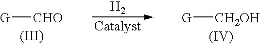 Liquid phase catalytic hydrogenation process to convert aldehydes to the corresponding alcohols