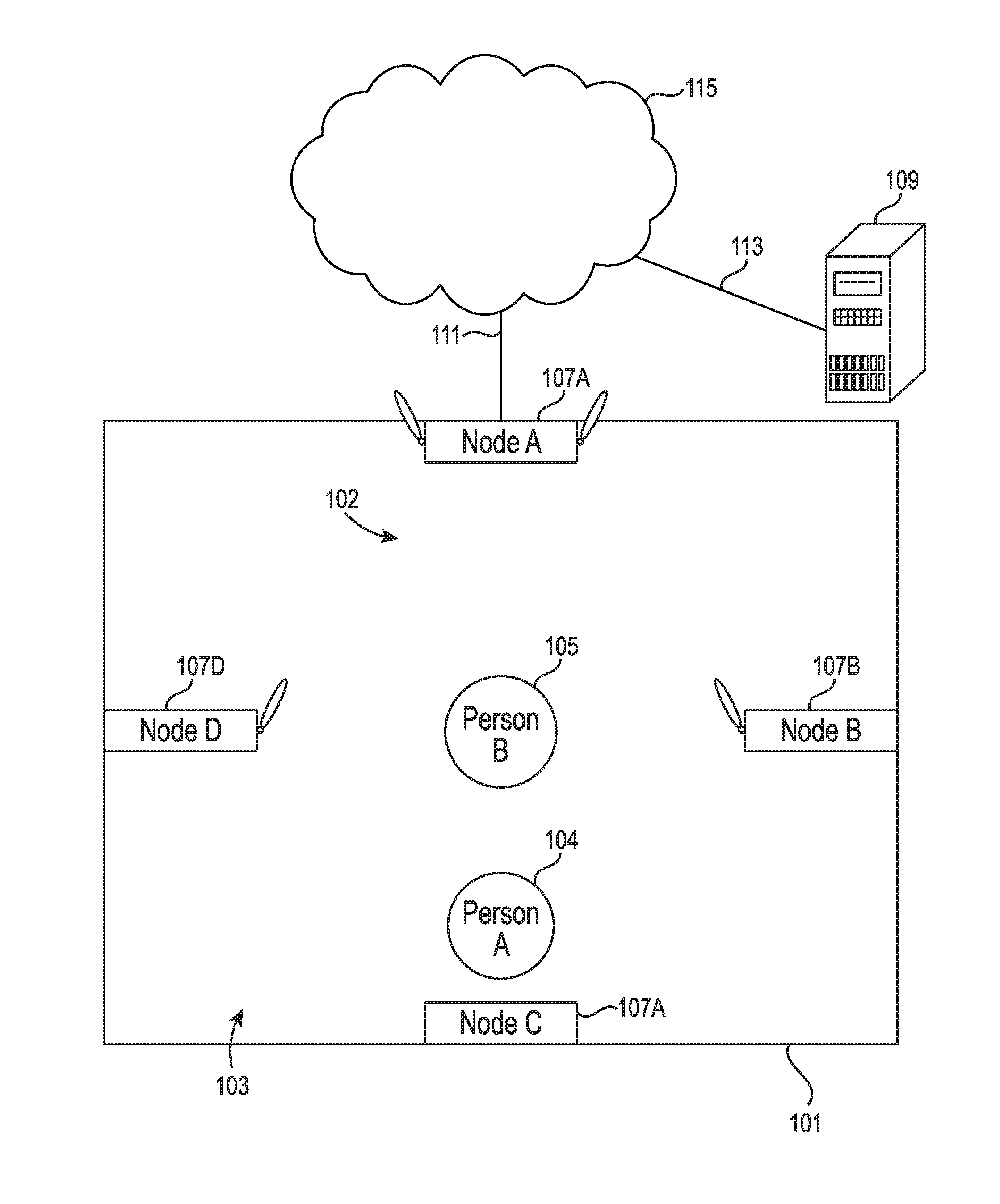 Detecting location within a network