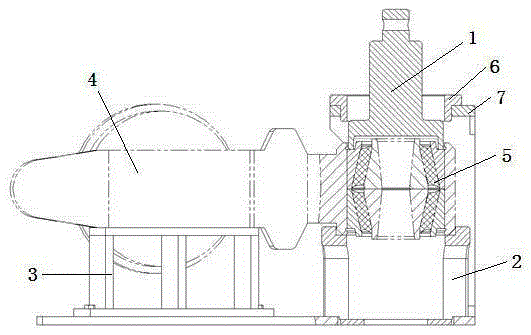 Press fitting-disassembling integrated tool for bogie rotary arm node rubber sleeve