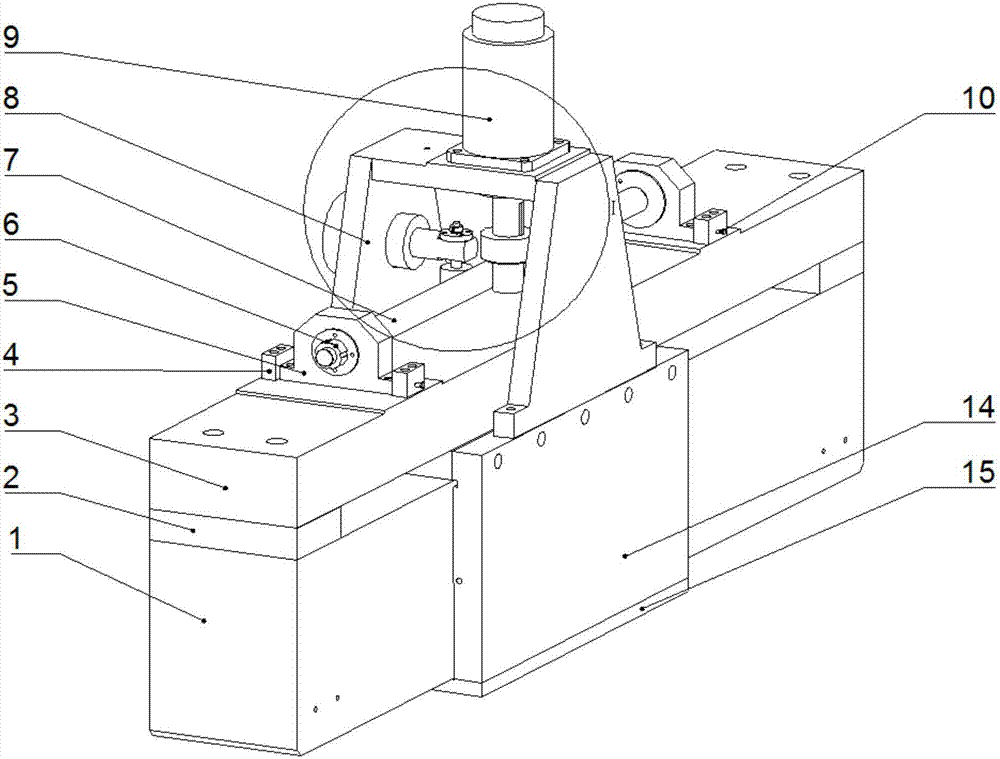 Friction lever driving air static pressure guide rail