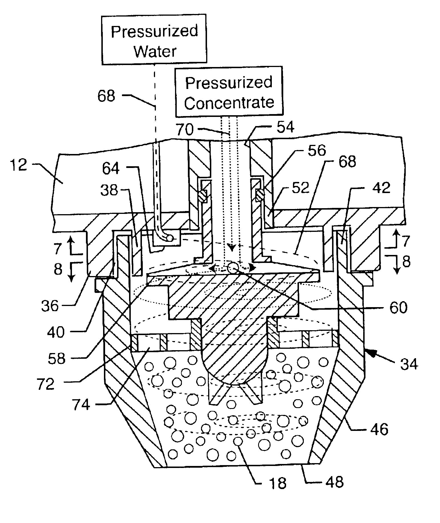 Post-mix beverage dispenser for frothed beverages