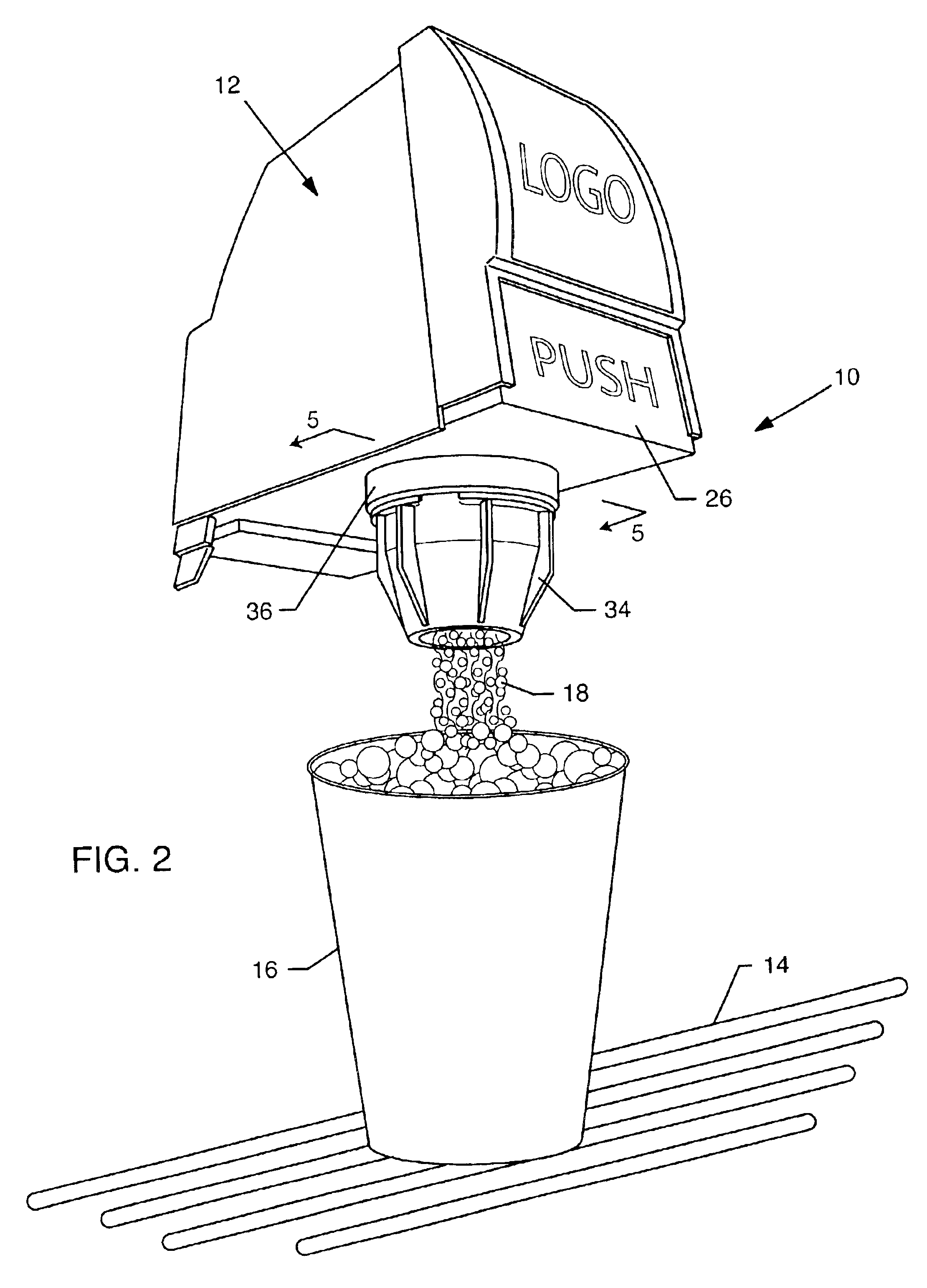 Post-mix beverage dispenser for frothed beverages