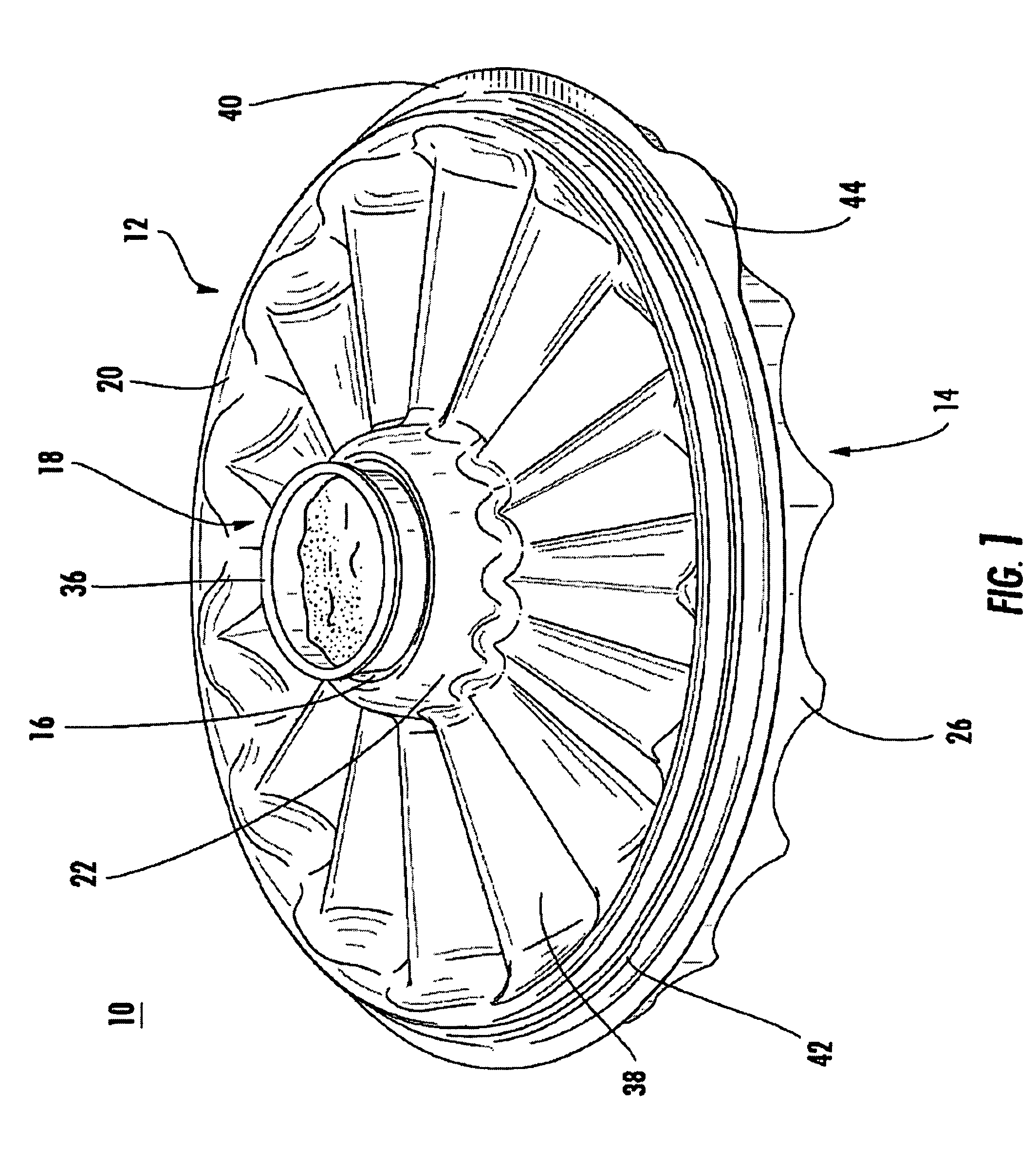 Serving Tray With Disposal Opening