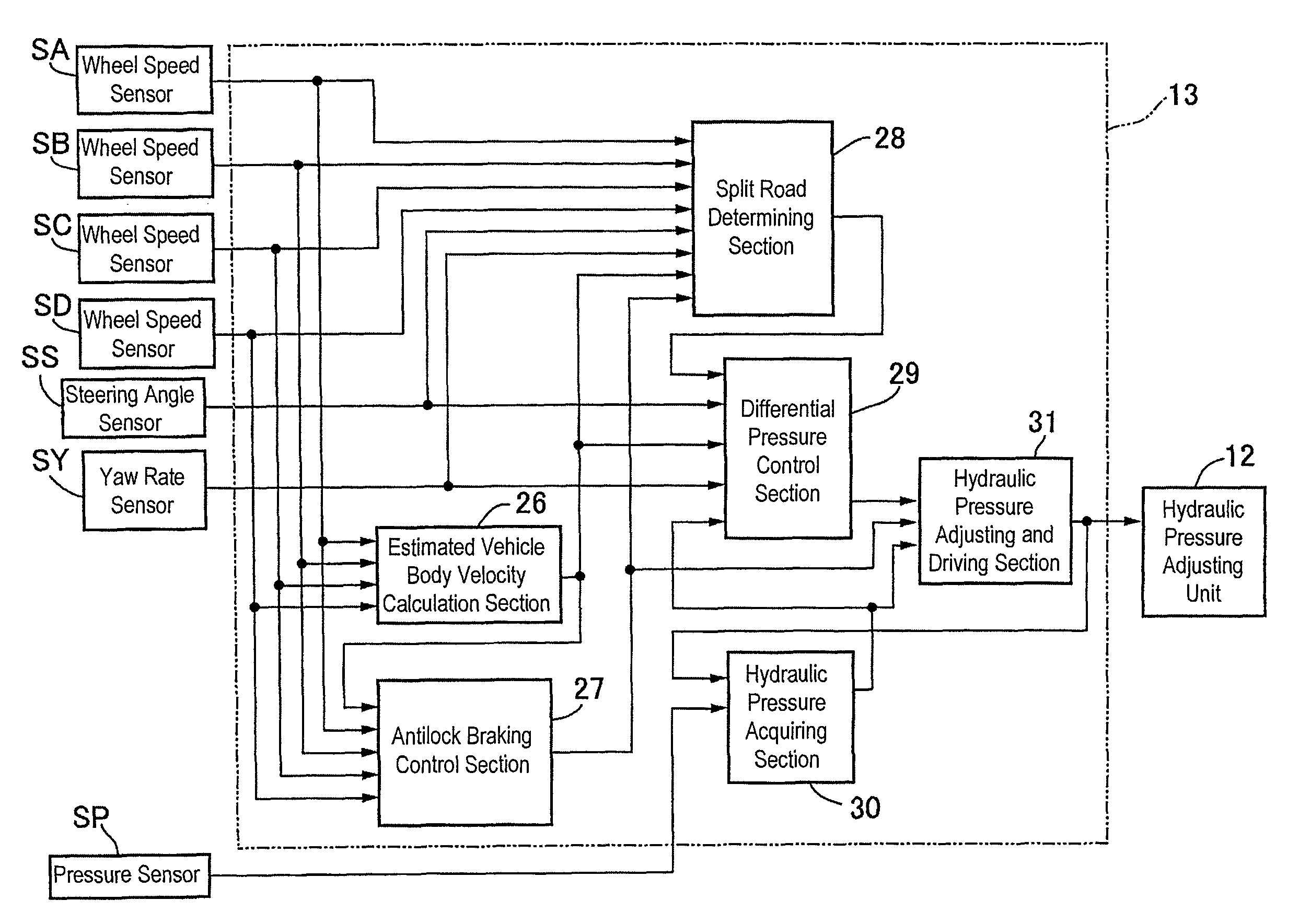 Vehicle brake hydraulic pressure control apparatus