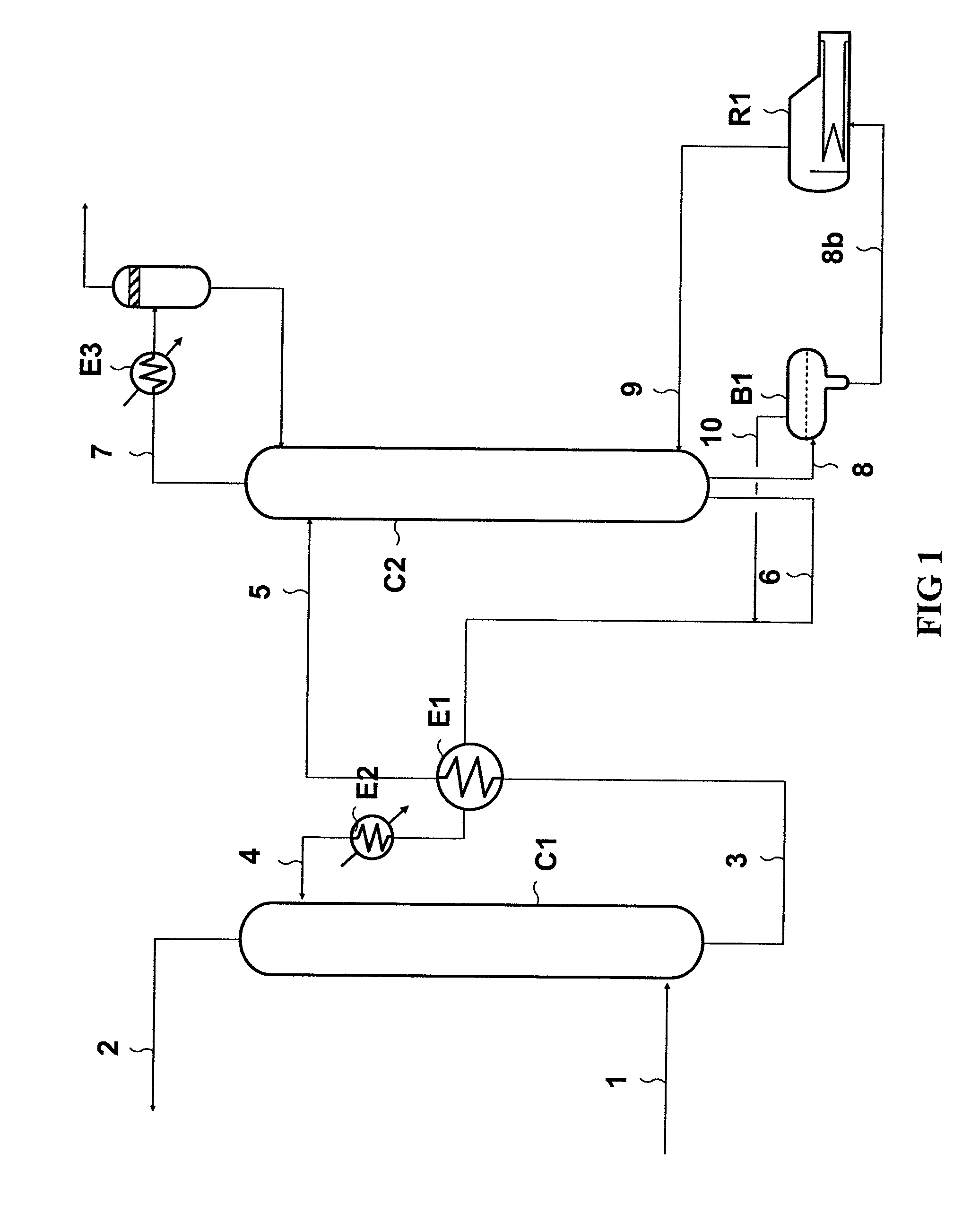 Gas deacidizing method using an absorbent solution with vaporization and/or purification of a fraction of the regenerated absorbent solution