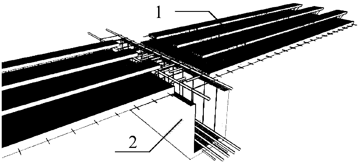 Beam-slab structure for marine environment and building method thereof