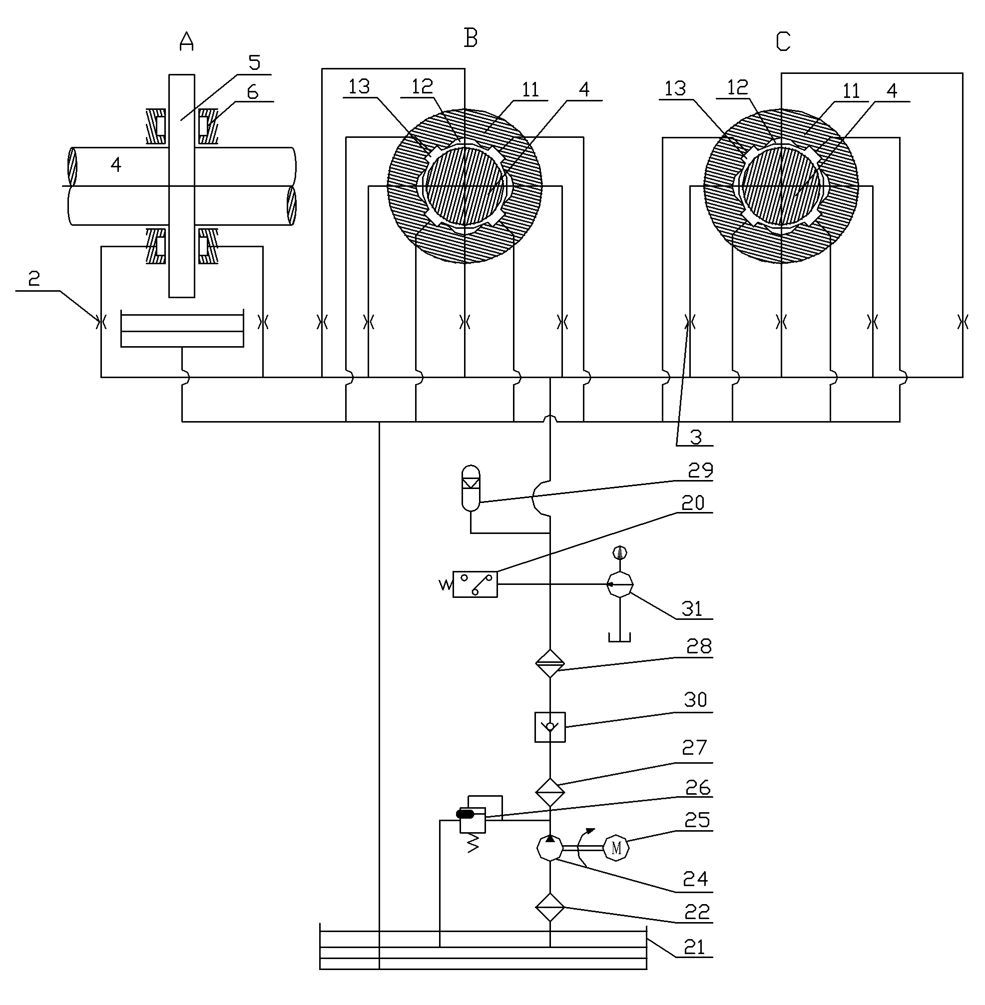 Digital electro-hydraulic servo pump-controlled ultra-precision hybrid bearing and ultramicro feeding mechanism